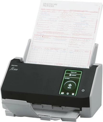 Skaner Ricoh fi-8040, 210 x 297 mm, 600 x 600 DPI, 24 bit, 8 bit, 40 ppm, 80 ipm