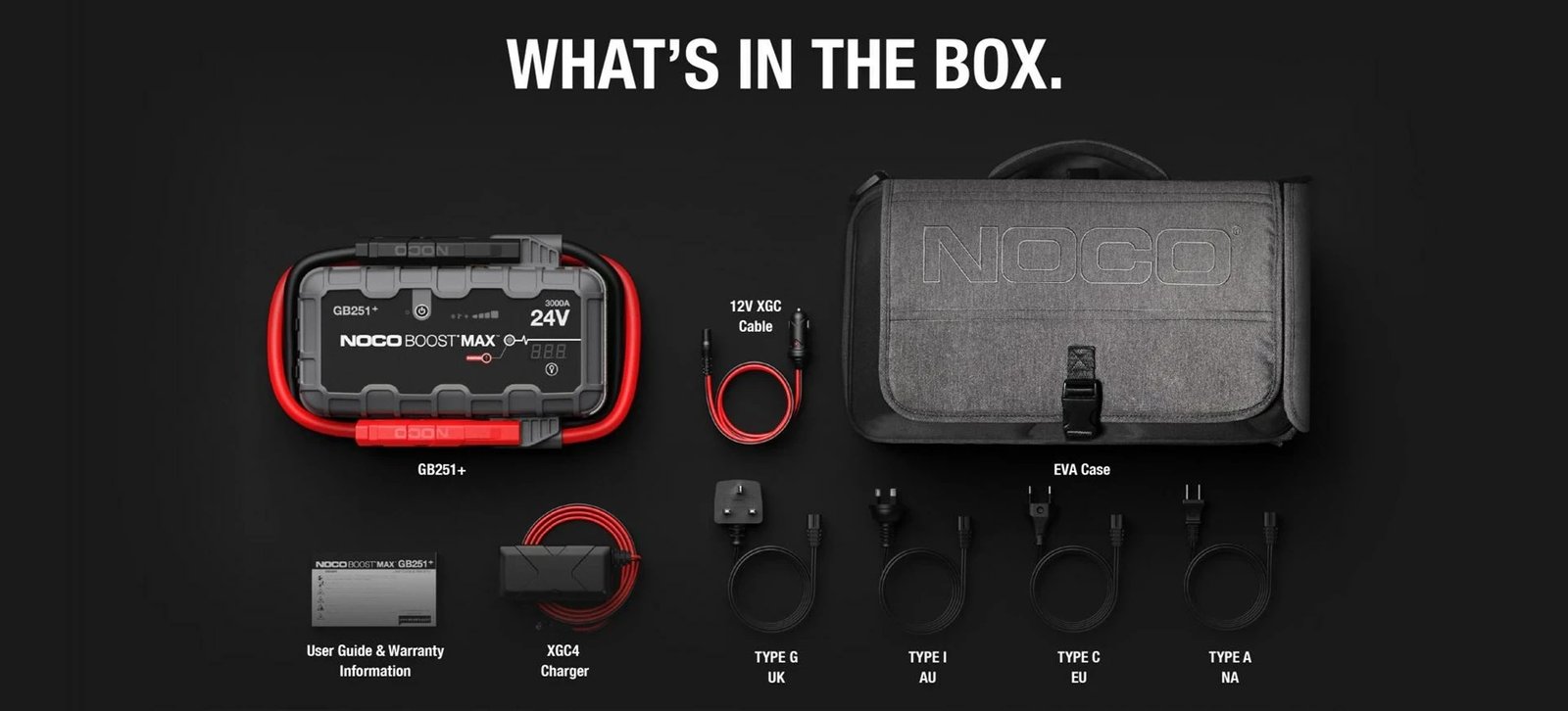 Startues NOCO Boost Max GB251, 24V, 3000A, Gri