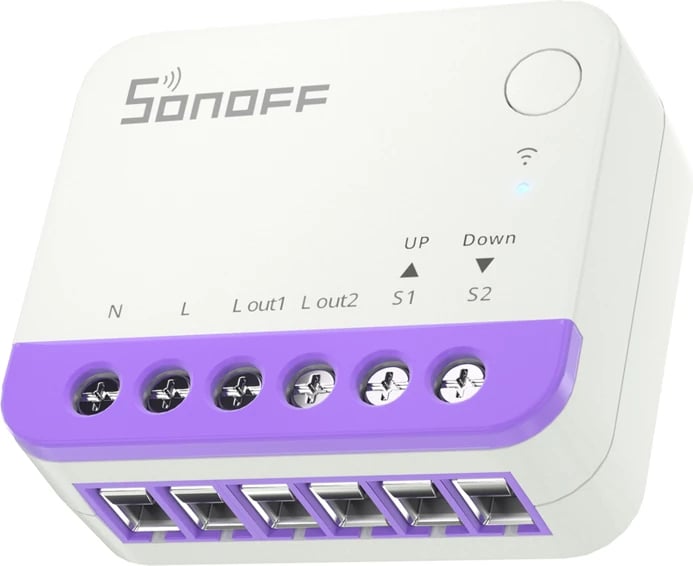 Switch smart WiFi mini Sonoff MINI-RBS, Matter, kontroll roletash/perde me përqindje, 2.4GHz, punon me Apple Home/Google Home/Alexa/SmartThings