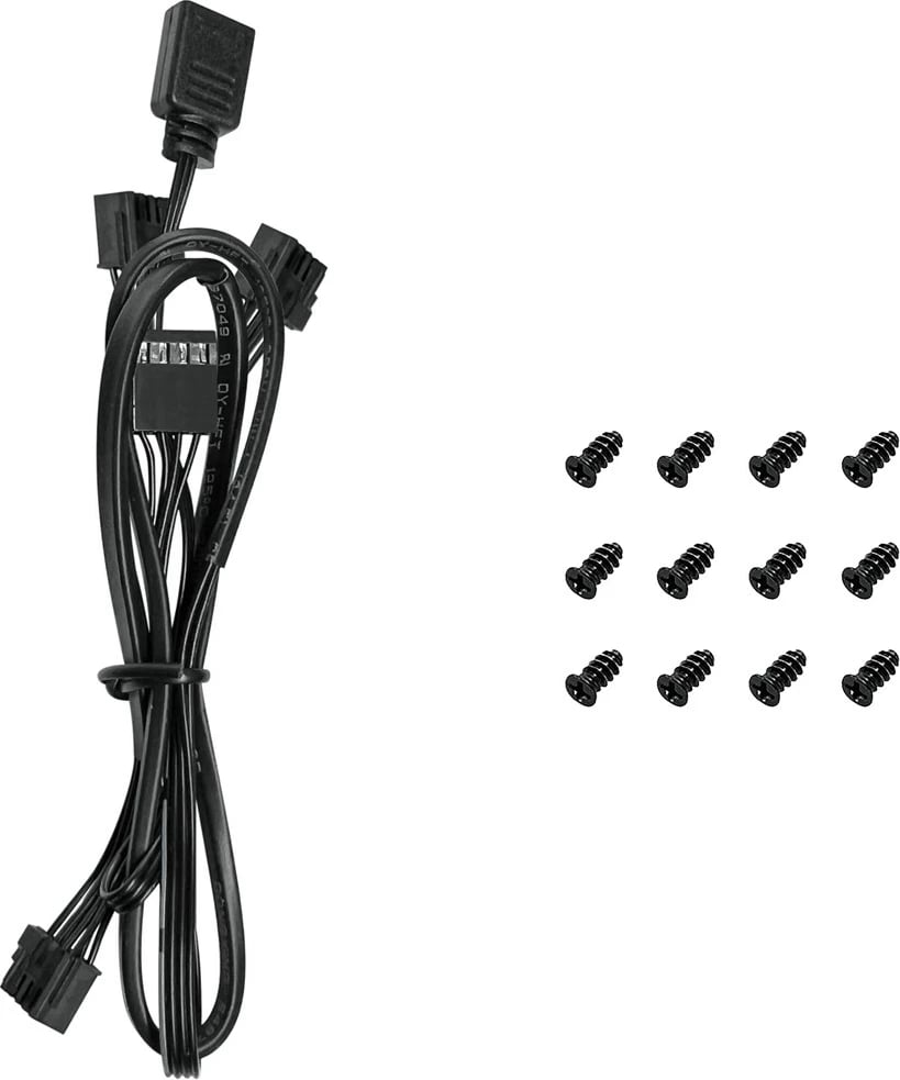 Kasë ventilatorë DeepCool FL12-3 in 1, 12 cm, 3 copë, e zezë, LED shumëngjyrësh