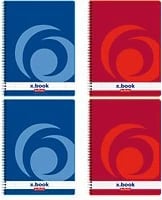 Fletore spirale herlitz x.book A4, 80 fletë, 70g, e kuqe