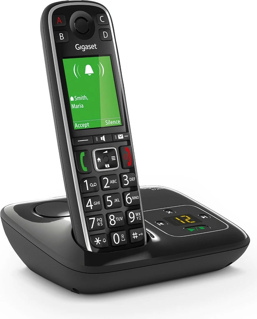 Telefon fiks pa tela Gigaset E720A, 200 kontakte, Bluetooth, sekretari, i zi