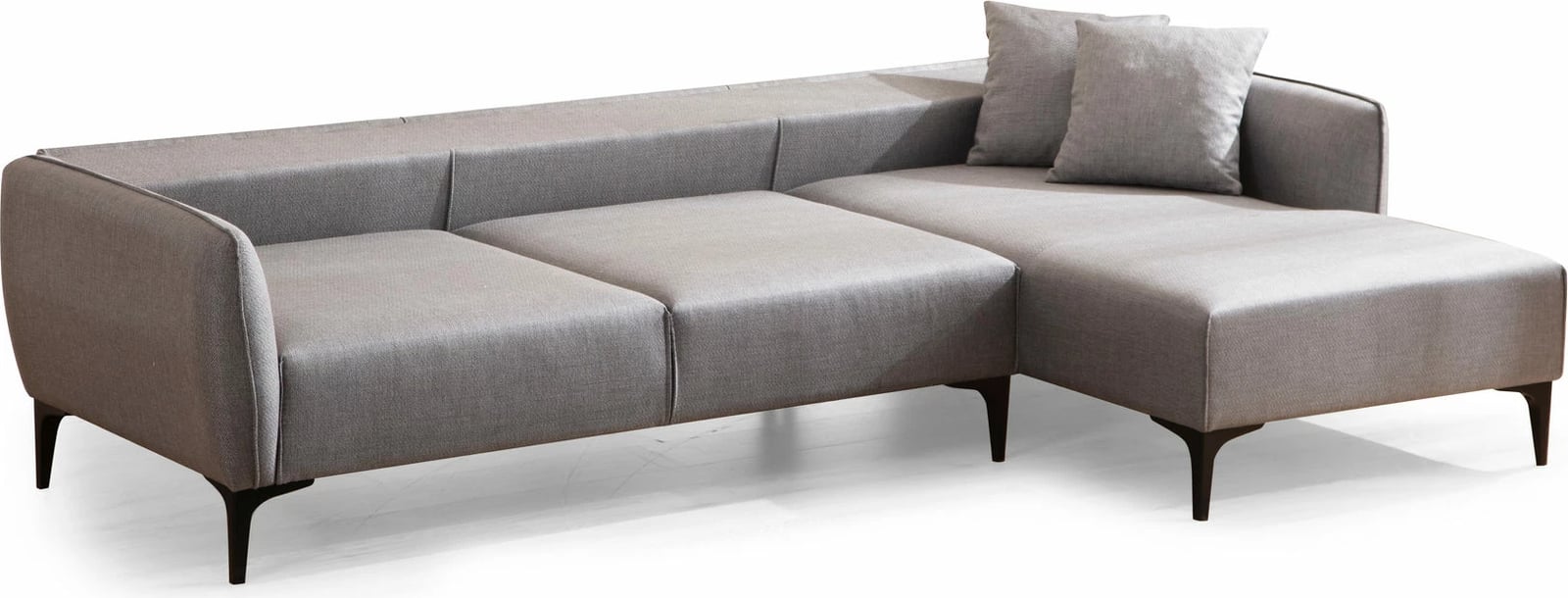 Këndore Belissimo, ngjyrë gri, Atelier del Sofa, anë e djathtë
