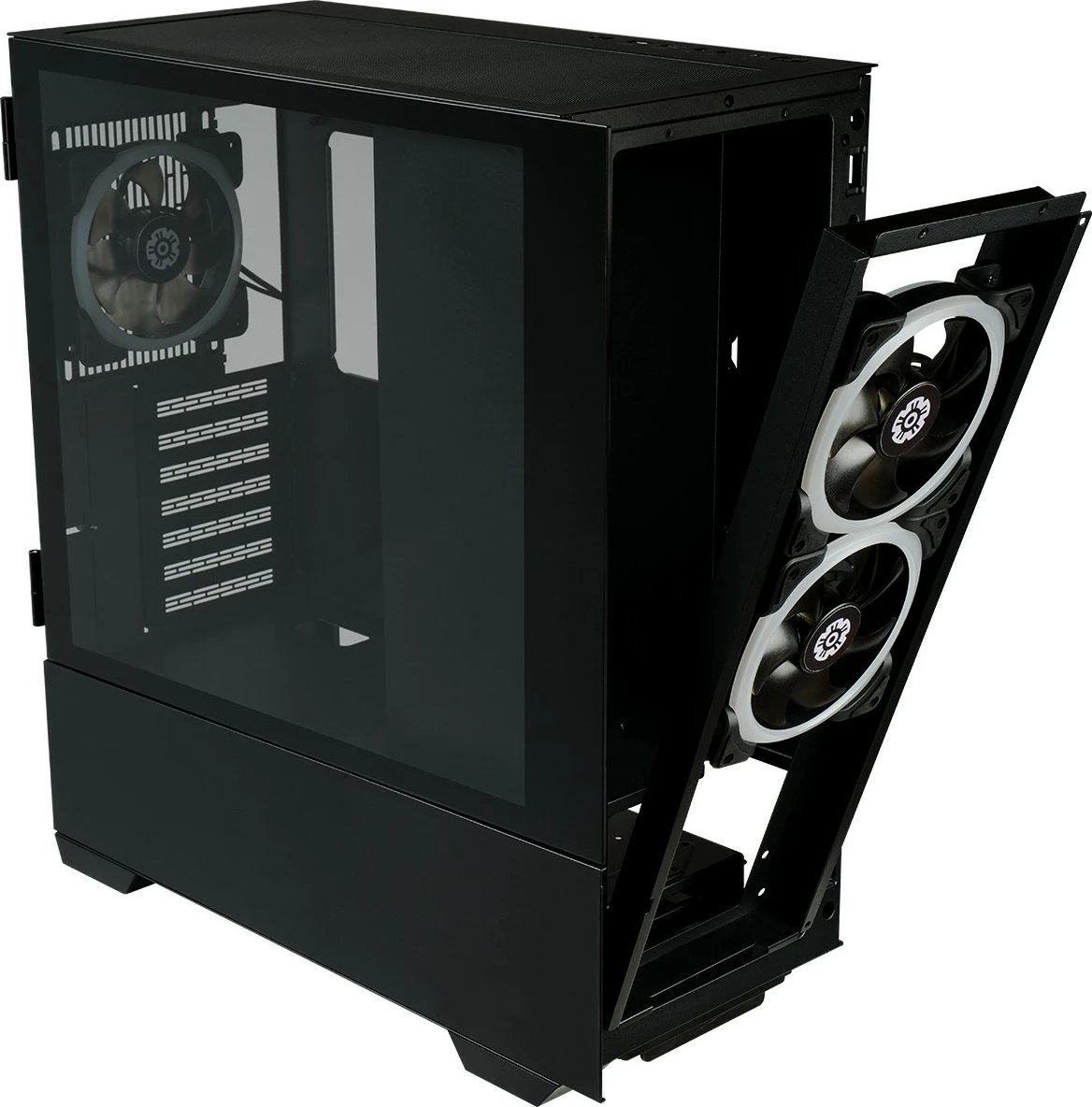 Kasë Enermax ENERMAXK8 ARGB, Midi Tower, xham i temperuar, ARGB, e zezë