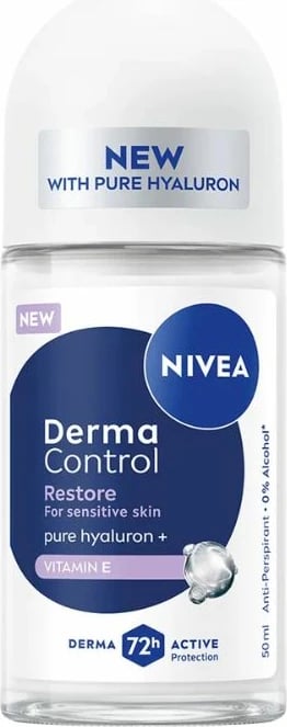 Deodorant roll-on për femra Nivea Deo Derma Control Restore, 50ml
