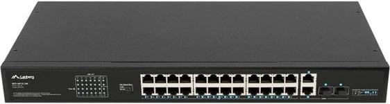 Switch Lanberg RSFE-24P-2C-360, 24x PoE+, 2x SFP, 1U, i zi
