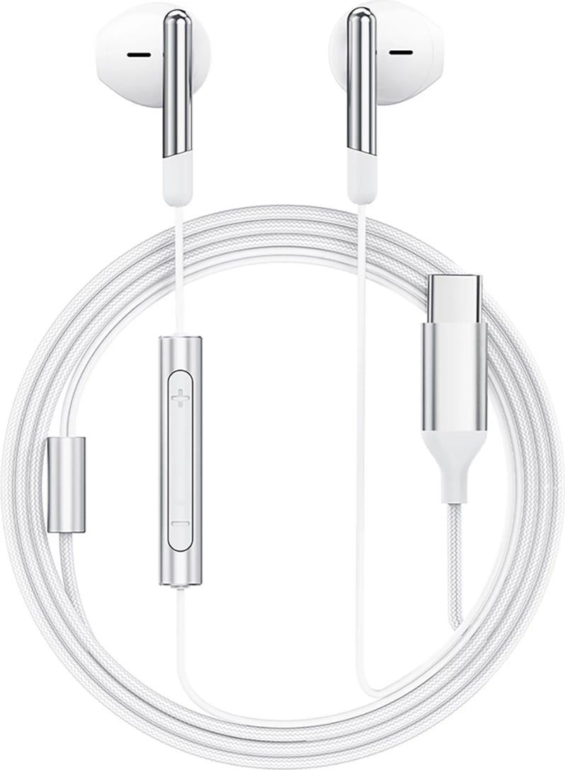 Kufje Acefast L3 me mikrofon, USB-C, të bardha