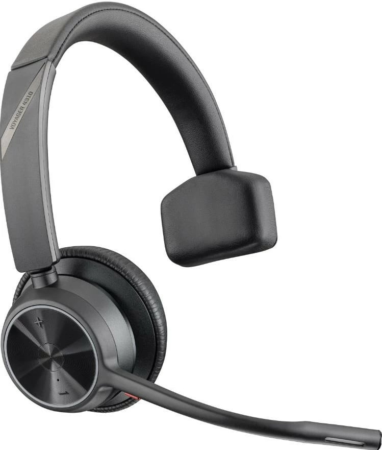 Kufje mono Bluetooth Poly Voyager 4310 MS-Teams me BT700 dhe bazë karikimi, e zezë