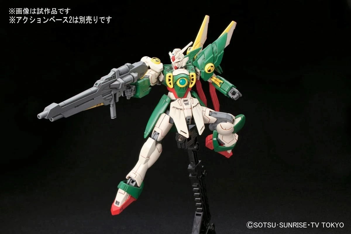 Model BANDAI HGBF 1/144 Wing Gundam Fenice, Gjelbër