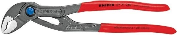 Knipex 87 21 250 kthetra, dorezë plastike, 250 mm, e kuqe