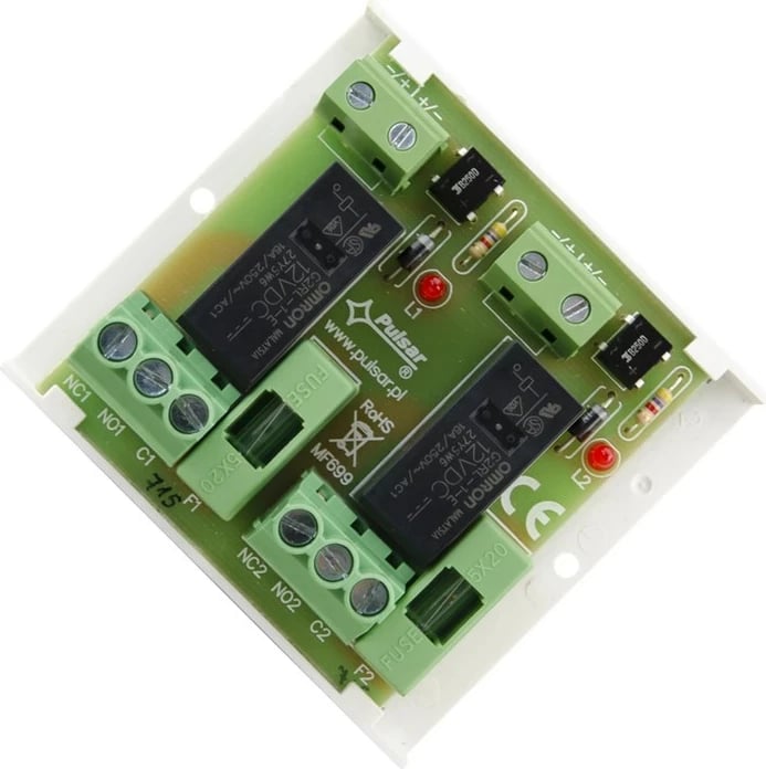 Modul releje PULSAR AWZ625, 2 kanale, për sisteme kontrolli