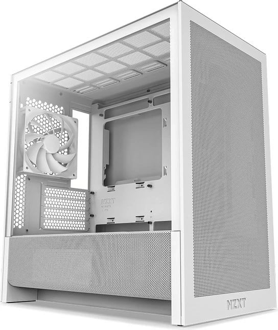 Kasë NZXT H9 H3 Flow, midi tower, PC, 4x2.5", 2x3.5", e bardhë