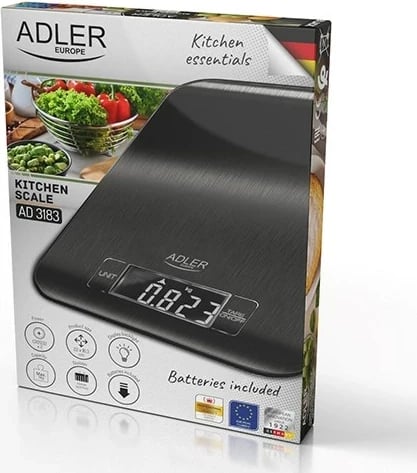 Peshore kuzhine Adler AD 3183b, Elektronike, E zezë