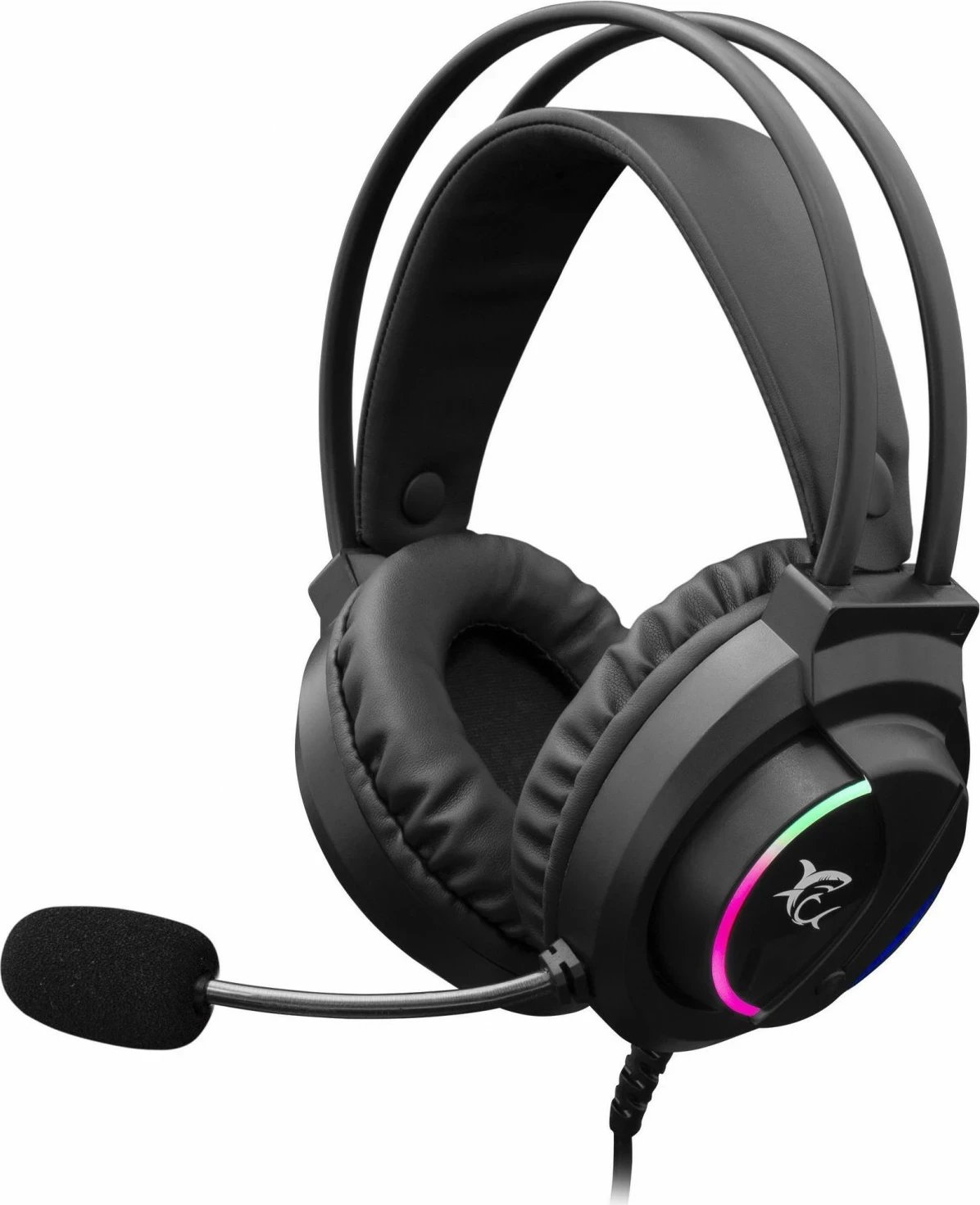 Kufje gaming White Shark GH-2044 Wolf, me mikrofon, USB, të zeza