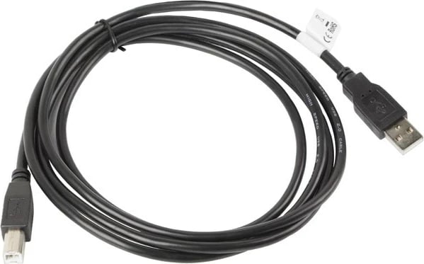 Kabëll USB Lanberg CA-USBA-10CC-0018-BK, 1.8 m, USB 2.0, i zi
