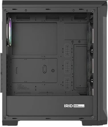 Kasë Genesis Irid 505 V2 ARGB, Midi Tower, 4x ARGB fan, ATX/Micro ATX/Mini ITX, e zezë