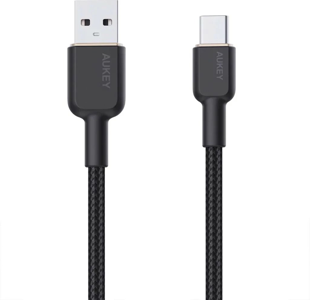 Kabllo AUKEY CB-NAC2 USB-C në USB-A, 1.8m, 60W, e zezë