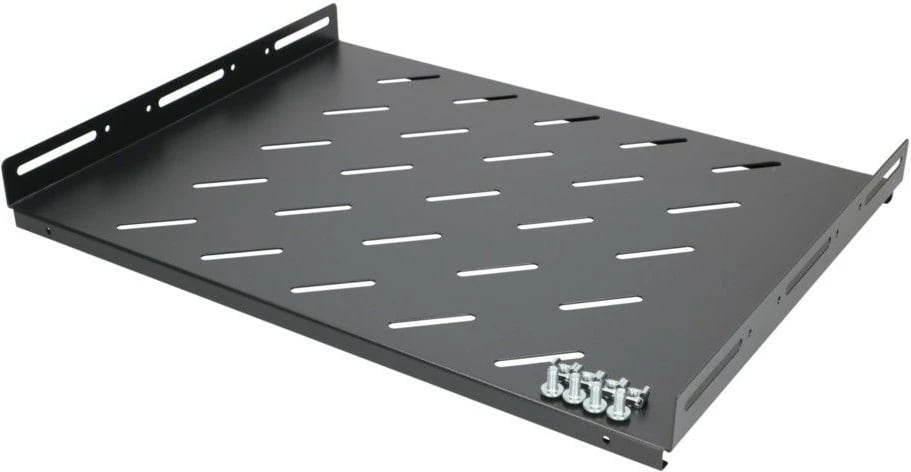 Raft kabineti Extralink EX.19096, 1U, 350mm, për kabinete 19 inç, zi