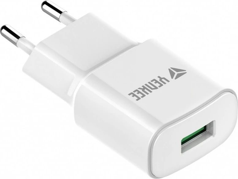Karikues muri YENKEE YAC 2023WH, USB A, 18W, Quick Charge 3.0, Bardhë