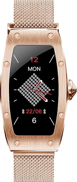 Smartwatch Kumi K18 Svarovski, Gold