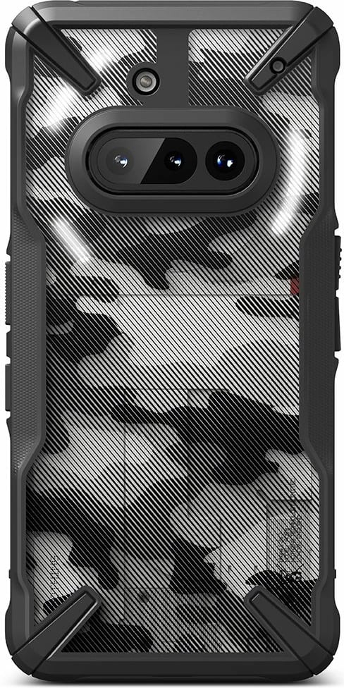 Mbështjellës Ringke Fusion X për Nothing Phone 3A, Gri i tejdukshëm