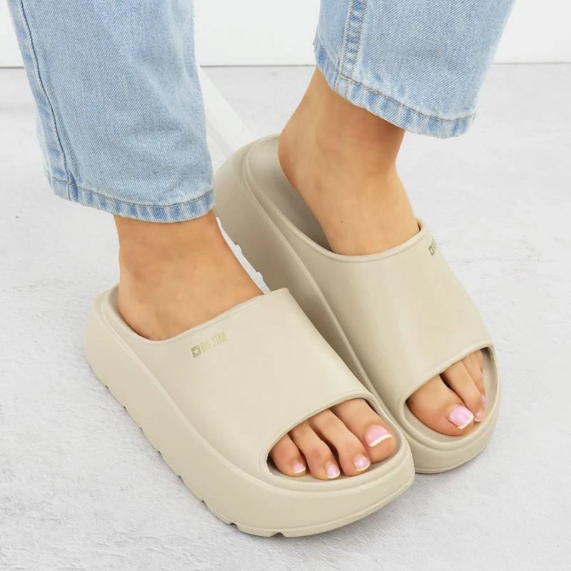 Papuqe femra Big Star, bezhë