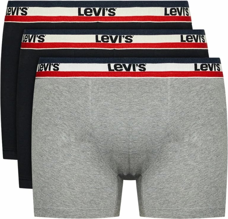 Të brendshme për meshkuj Levi's, të zeza dhe gri