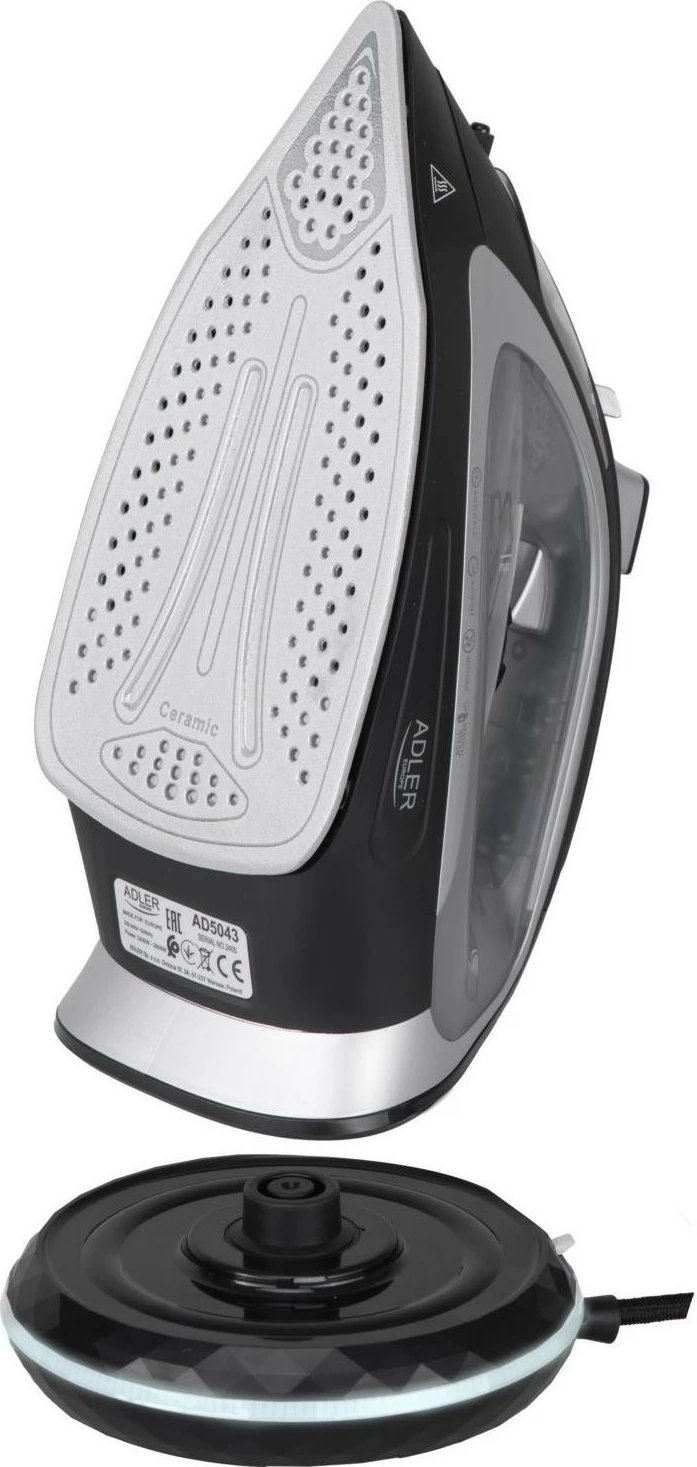 Hekur Adler AD 5043, 2800W, pa kabllo, zi-gri