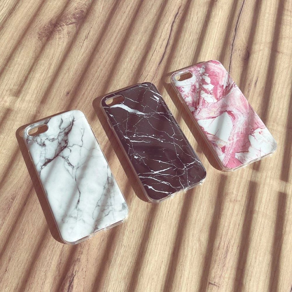 Mbështjellës Wozinsky Marble për Samsung Galaxy A03s, TPU, i bardhë