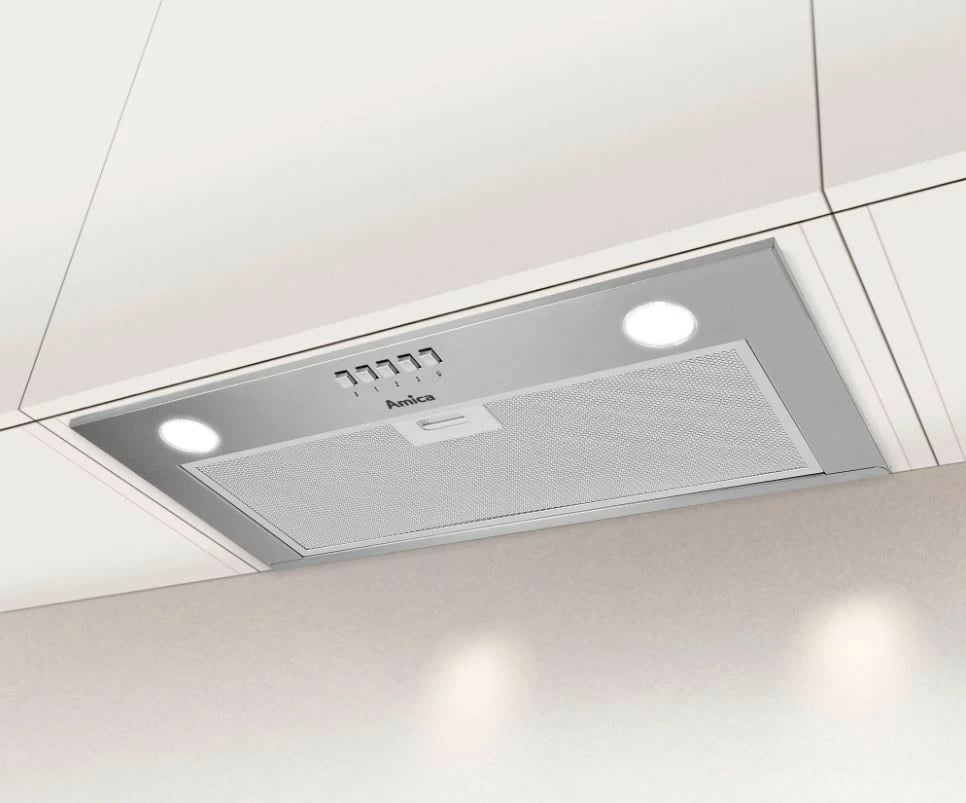 Aspirator i integrum Amica OMC6242I, 600mm, 3 shpejtësi, LED, Argjend