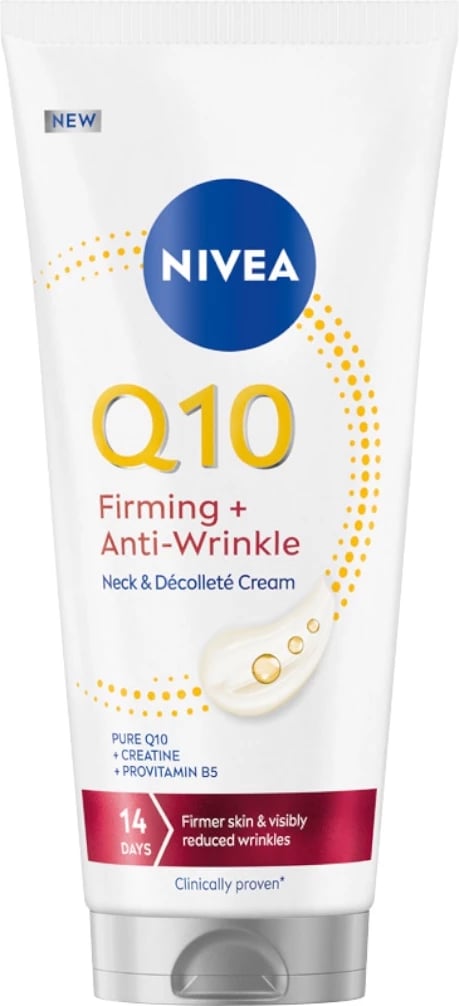 Krem për qafë dhe dekolte Nivea Q10 Firming + Anti-Wrinkle për femra 200ml