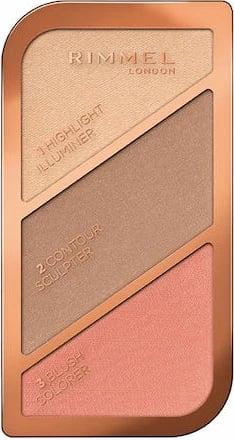Paletë për konturim fytyre Rimmel Kate Sculpting Palette 002 Coral Glow 18.5g