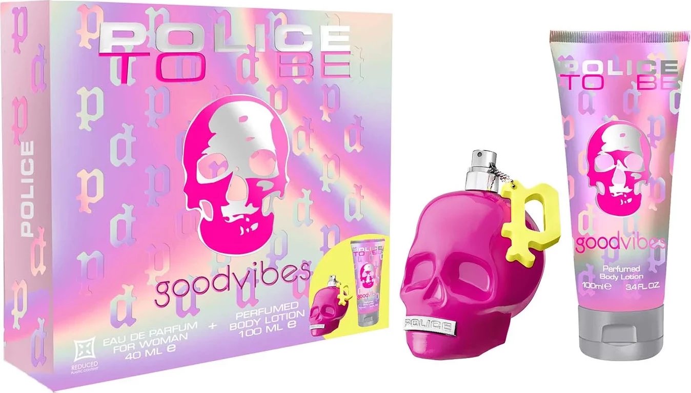Eau de Parfum për femra Police To Be Goodvibes, 40ml + locion trupi i parfumosur 100ml