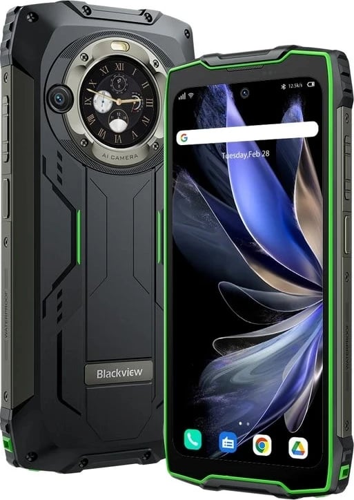 Celular Blackview BV9300 Pro, 12 GB RAM, 256 GB, 15080 mAh, Gjelbër