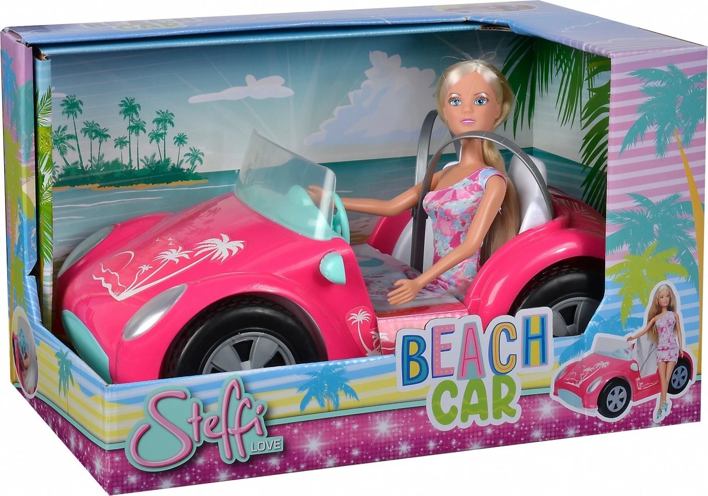 Set kukull Steffi Love me makinë pushimi, rozë