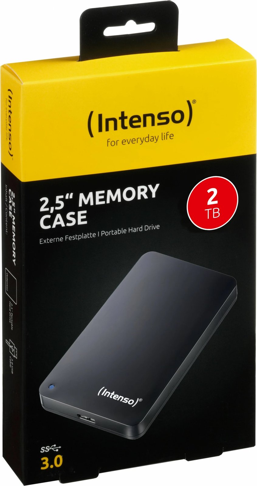 Hard disk i jashtëm Intenso 2TB 2.5", USB 3.0, i zi