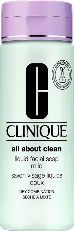 Sapun i lëngshëm për fytyrë për femra Clinique All About Clean Liquid Facial Soap Mild, 200ml