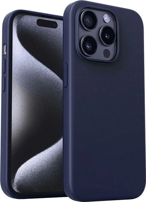 Mbështjellës Aukey PC-GJ10D për iPhone 15 Pro Max, blu e errët