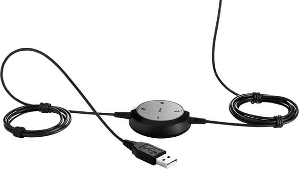 Kufje Jabra Evolve 20 Duo me mikrofon, USB, e zezë