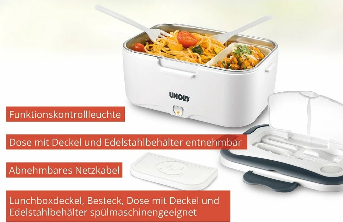 Kuti ushqimi elektrike UNOLD 58850, 1.5 L, Gri, Bardhë