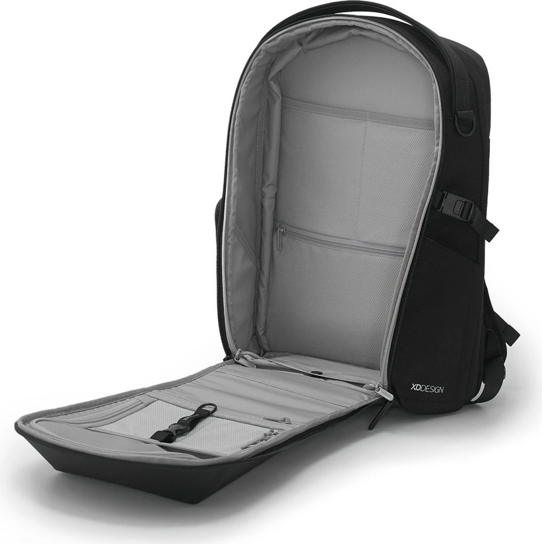 Çantë shpine XD DESIGN Bizz Backpack P705.931, 18-25L, për laptop 16", e zezë