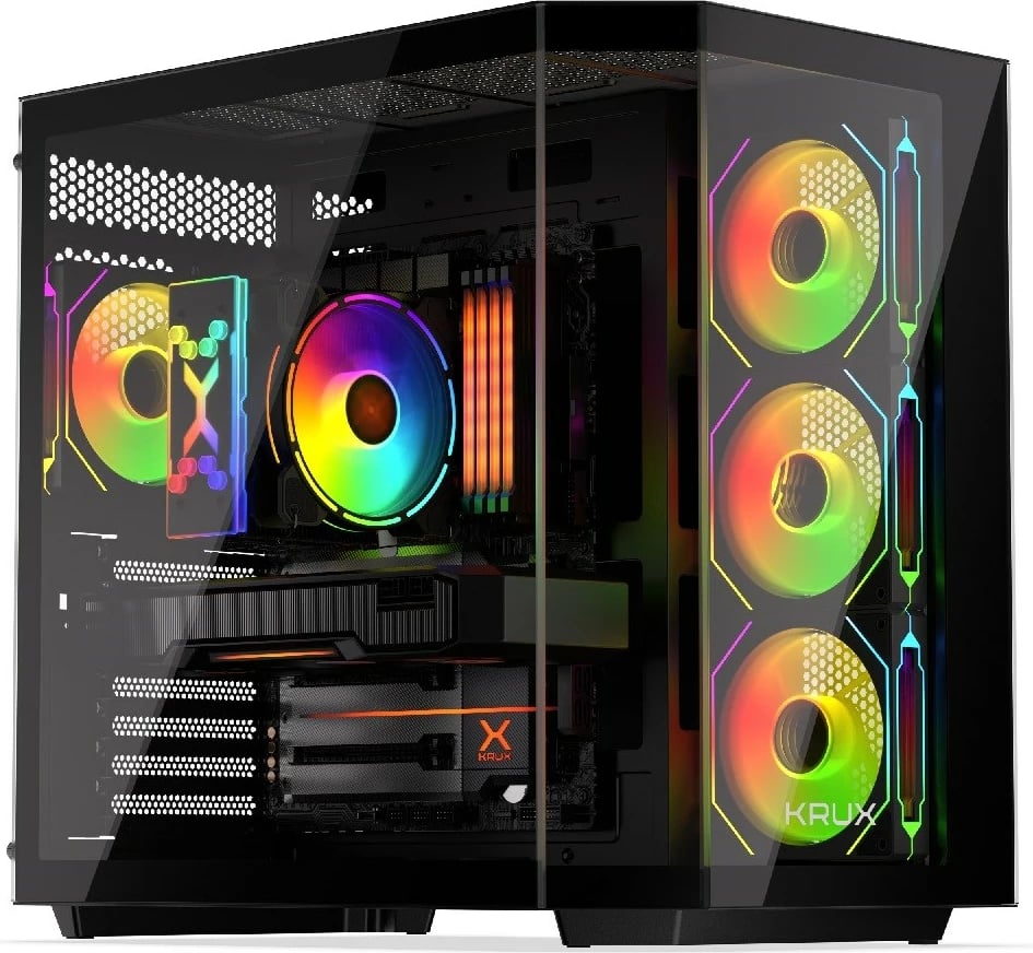 Kasë KRUX Empero KRXD010, për kompjuter, e zezë