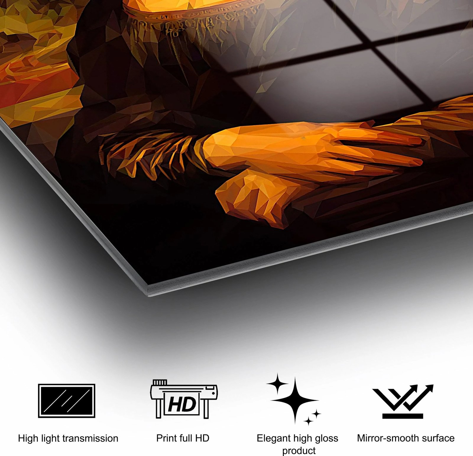 Pikturë dekorative prej xhami të temperuar, Wallity UV-034, 70x100cm