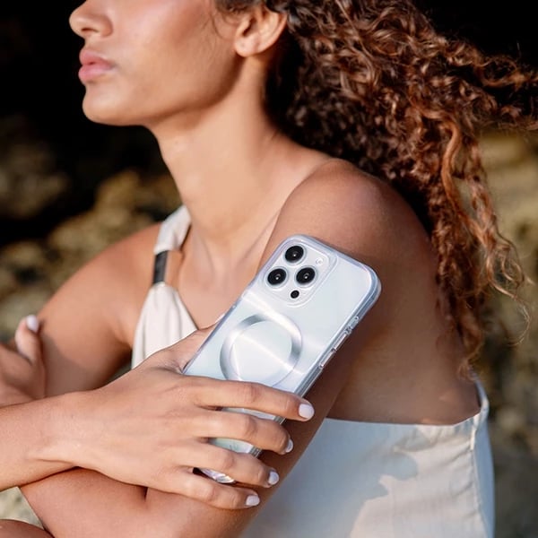 Mbështjellës UNIQ Coehl Savon me karikim magnetik për iPhone 16 Pro, Transparent