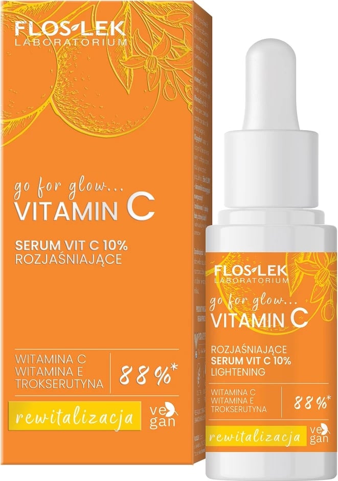 Serum për fytyrë Floslek Vitamin C Brightening VIT C 10% për femra, 30ml
