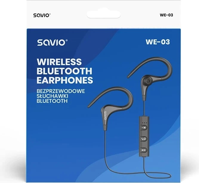 Dëgjuese me bluetooth Savio, të zeza
