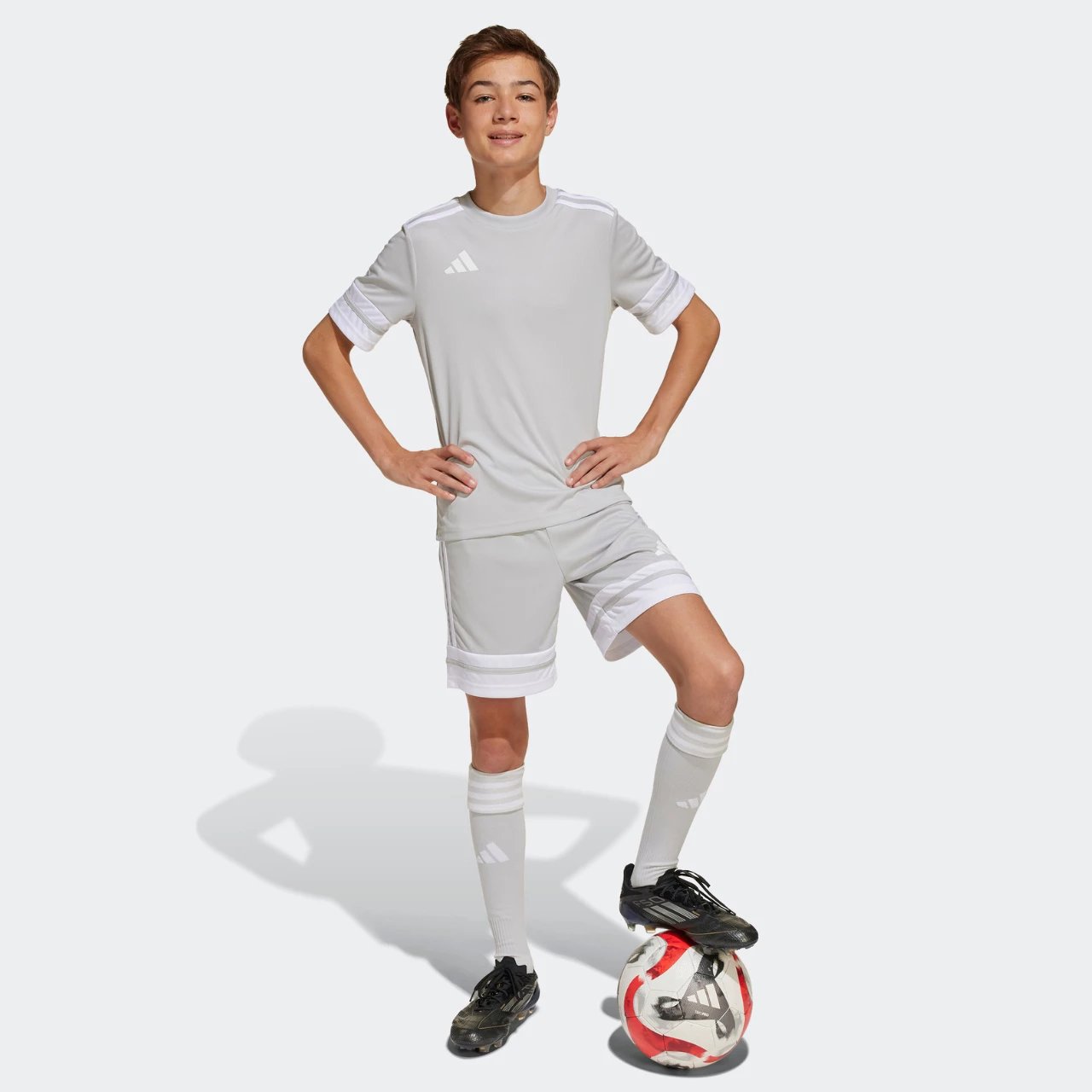 Maicë për fëmijë adidas, gri