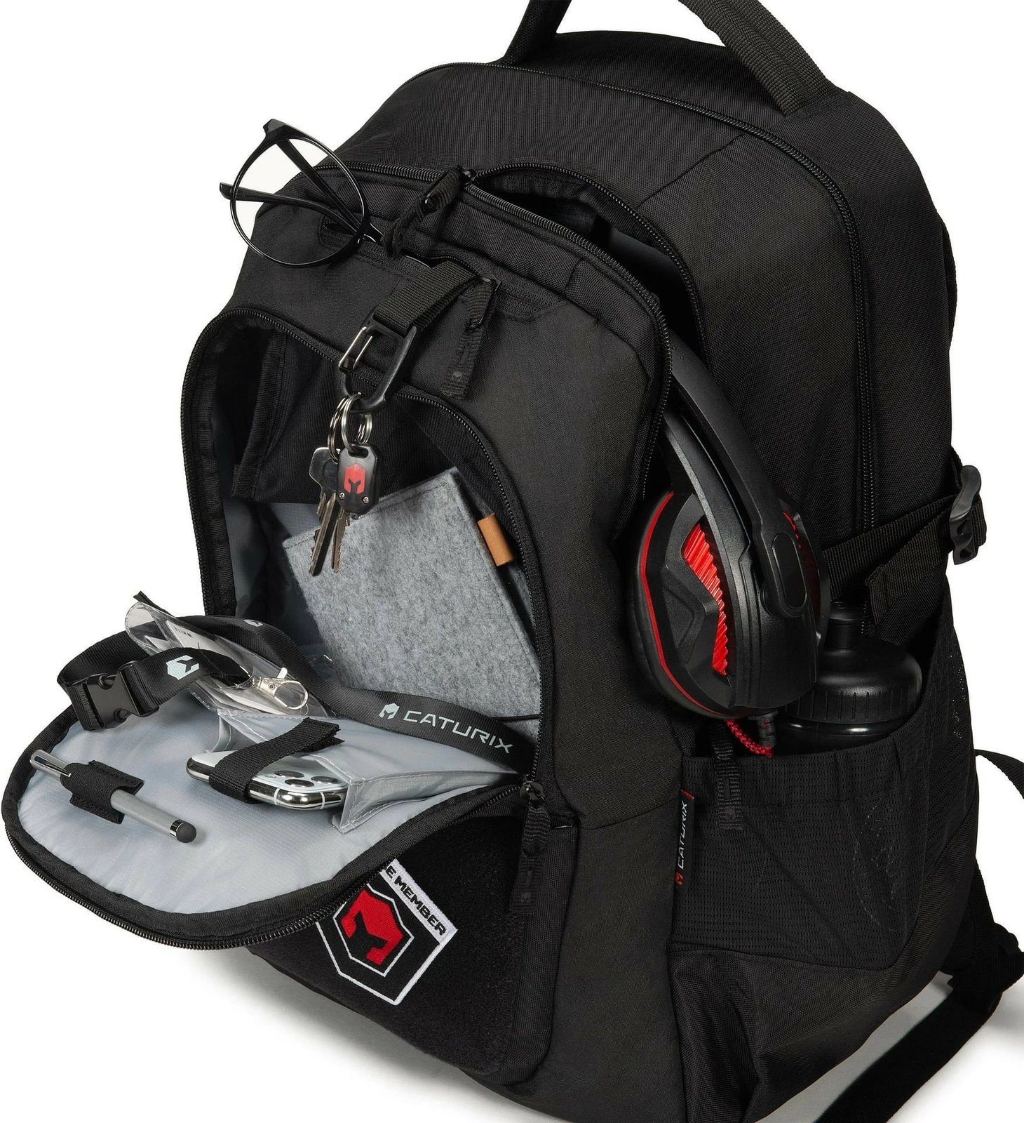 Çantë shpine DICOTA CATURIX FORZA eco 17.3", 28.5L, e zezë