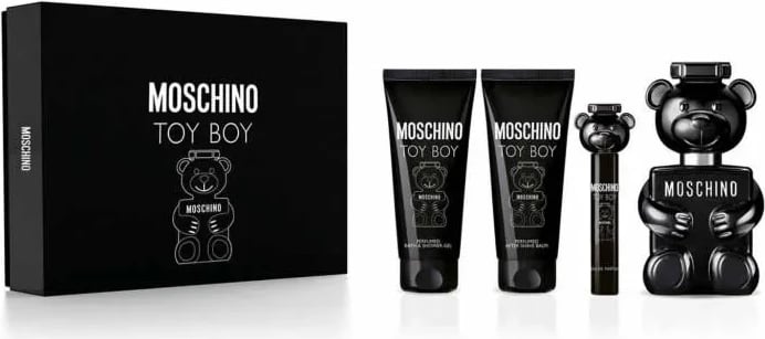 Eau de Parfum për meshkuj Moschino Toy Boy set 4 copë, 100ml