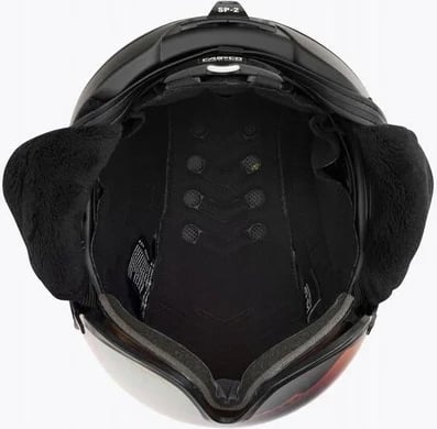 Helmetë ski CASCO SP-2 Carbonic Visor, M, e zezë